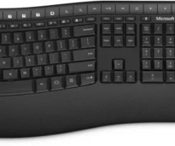 Microsoft Wireless Comfort Desktop 5050 Kabelloses Tastatur-Set Schwarz